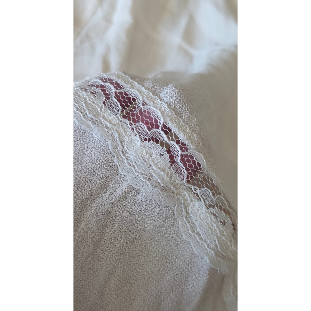 Reformation woodson Lace Trim VTG lingerie inspired Dress cottagecore RTL $298 - Picture 9 of 13